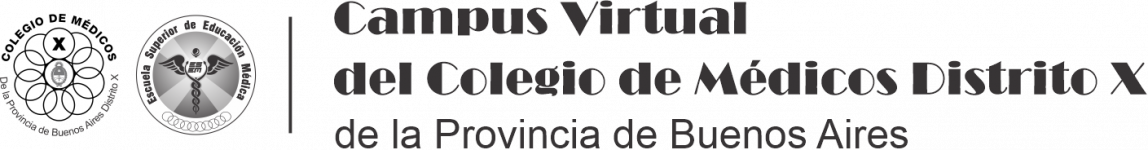 Logotipo de Campus Virtual del Colegio de Médicos Distrito X